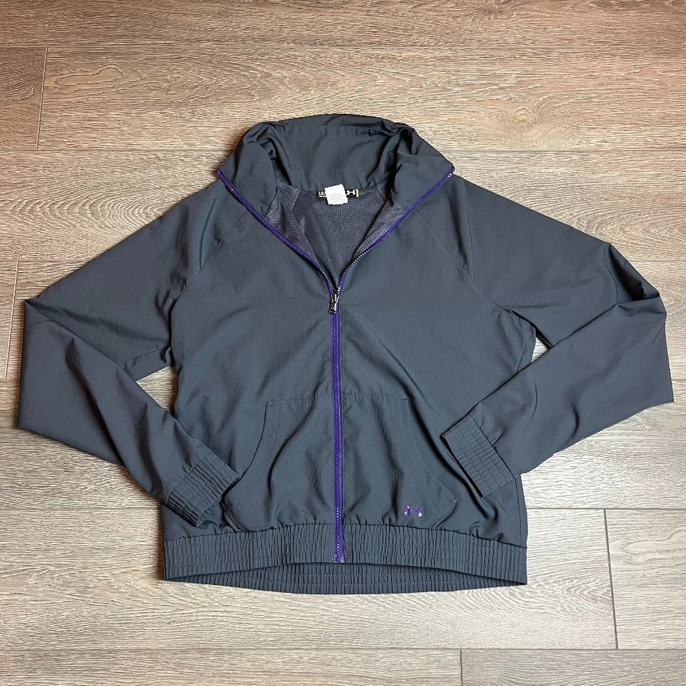 Under Armour Women's Craze Warm-Up Active Jacket 1240435 Grey Large